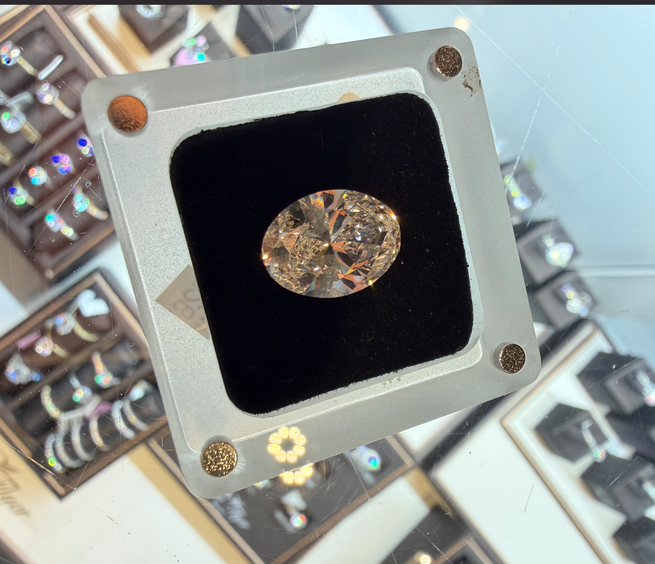 Callie Leichliter Custom Daisy Oval set NO CENTER STONE