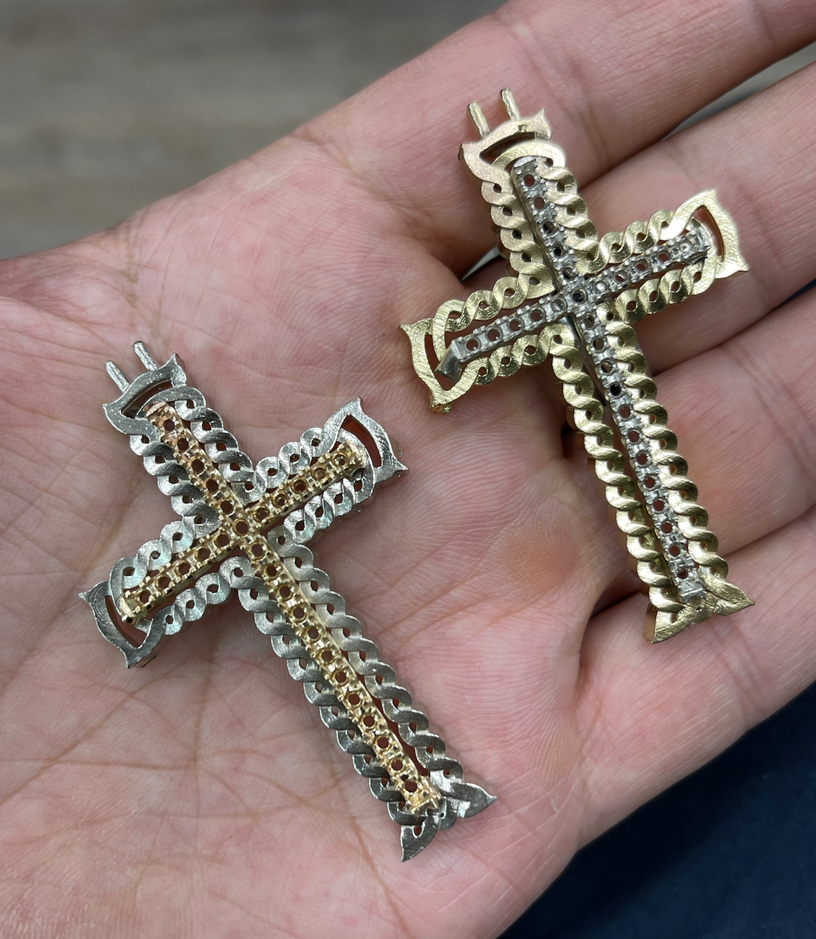 Custom-made Celtic-style Cross hand made.