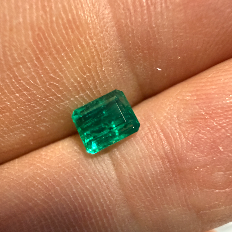 Custom Order 3 stone colombian Emerald
