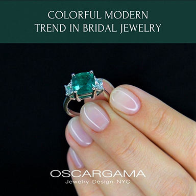 COLOR STONES ENGAGEMENT RINGS - NEW TREND AMONG SHOPPERS