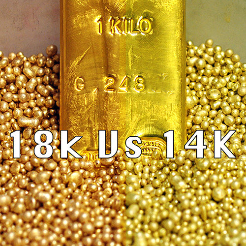 18k Gold Next To 14k Gold 24k Difference In 10k And 14k Gold 24k