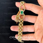 Custom Made natural Colombian emerald bracelet