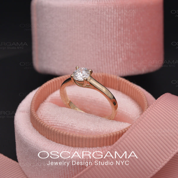 Classic-Lite 0.5ct Solitaire Lucida Diamond Engagement Ring