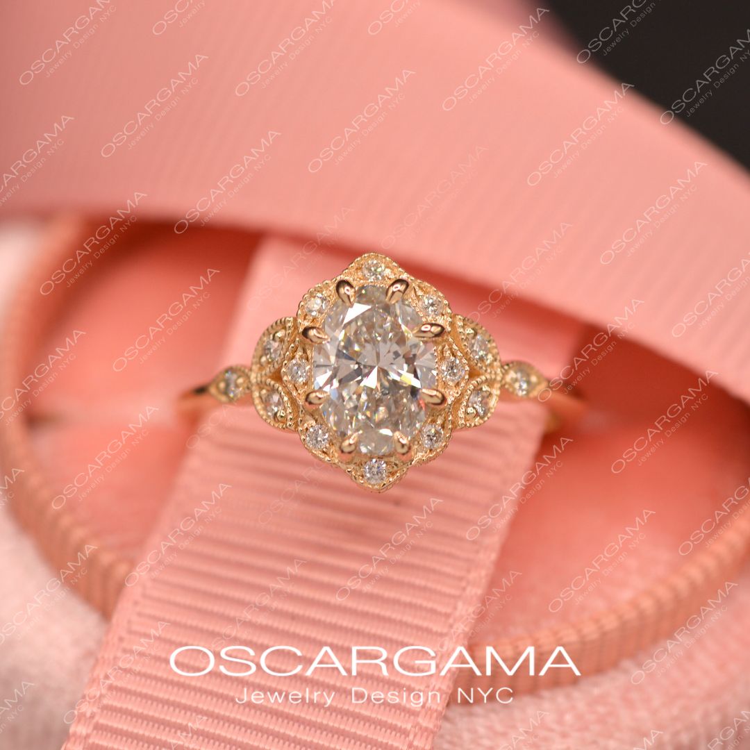 Daisy vintage inspired ring