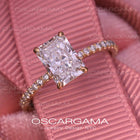 Classic Radiamt Diamond Engagement Ring Yellow Gold