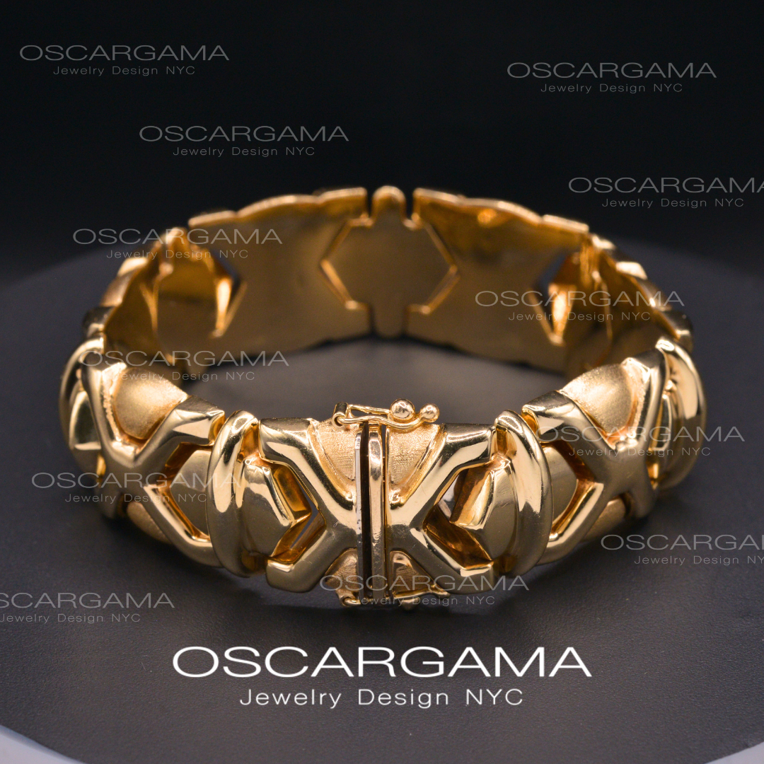 Italian Gold Bracelet | Antique Vintage Art Deco