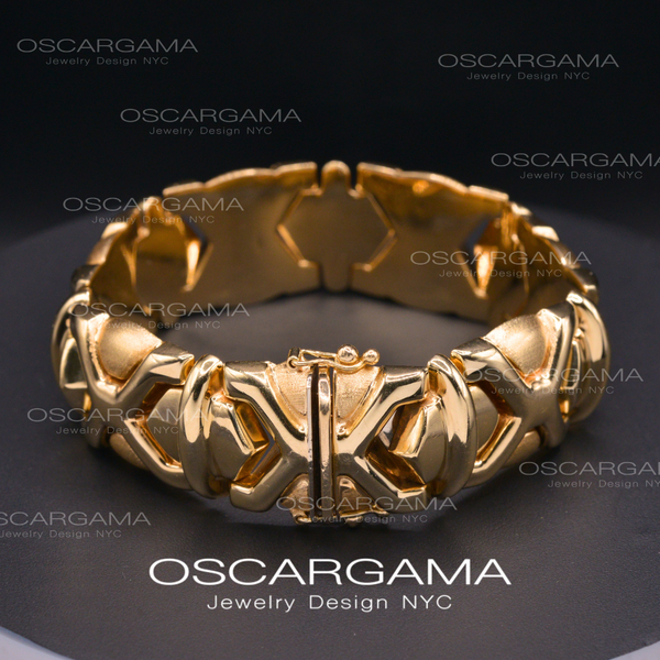 Italian Gold Bracelet | Antique Vintage Art Deco