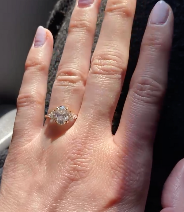 Oval Diamond GIA Engagement Ring | Custom Style
