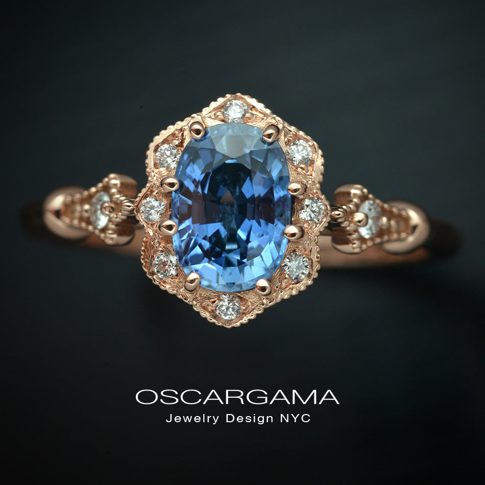 Cornflower blue hot sale sapphire ring