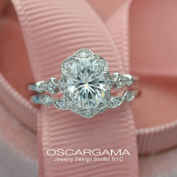 Diamond Engagement Rings: Hidden Halo Engagement Ring with 2.01 ct. Oval ·  Dana Rebecca Designs