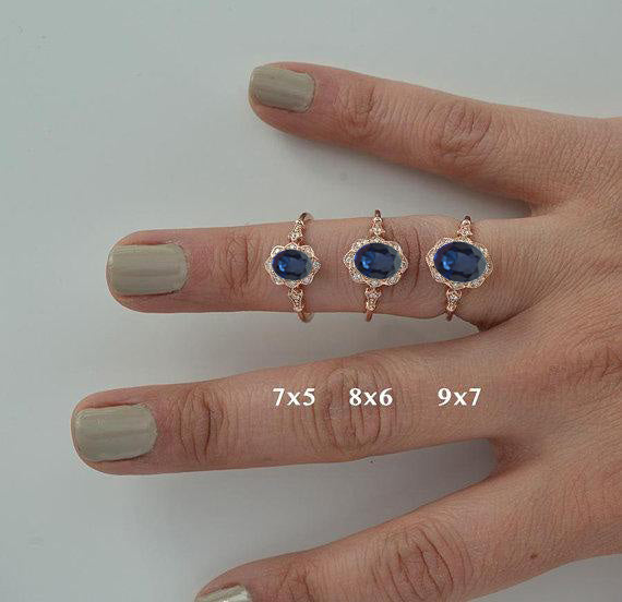 finger with 3 rings different finger sizes
