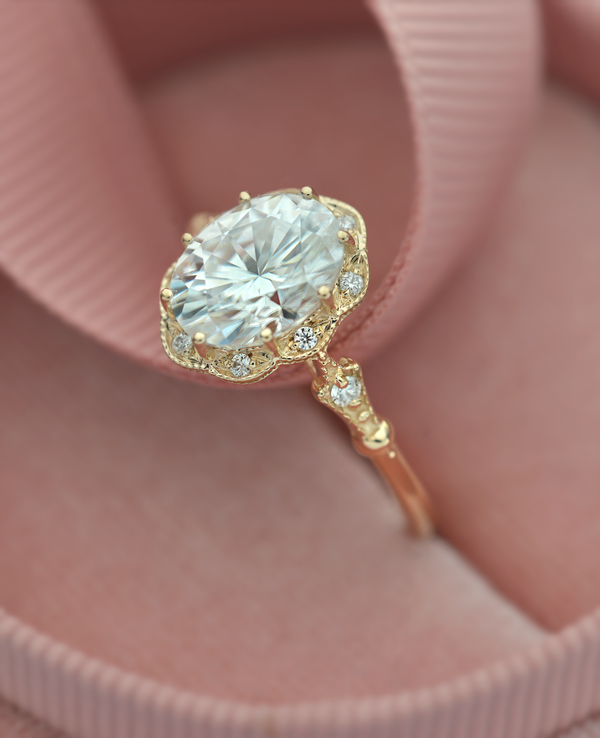 Vintage oval hot sale ring