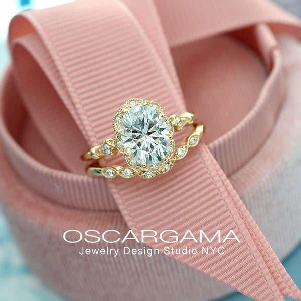 Campana - 14k Yellow Gold 1 Carat Round Twisted Natural Diamond Engagement  Ring @ $1600 | Gabriel & Co.